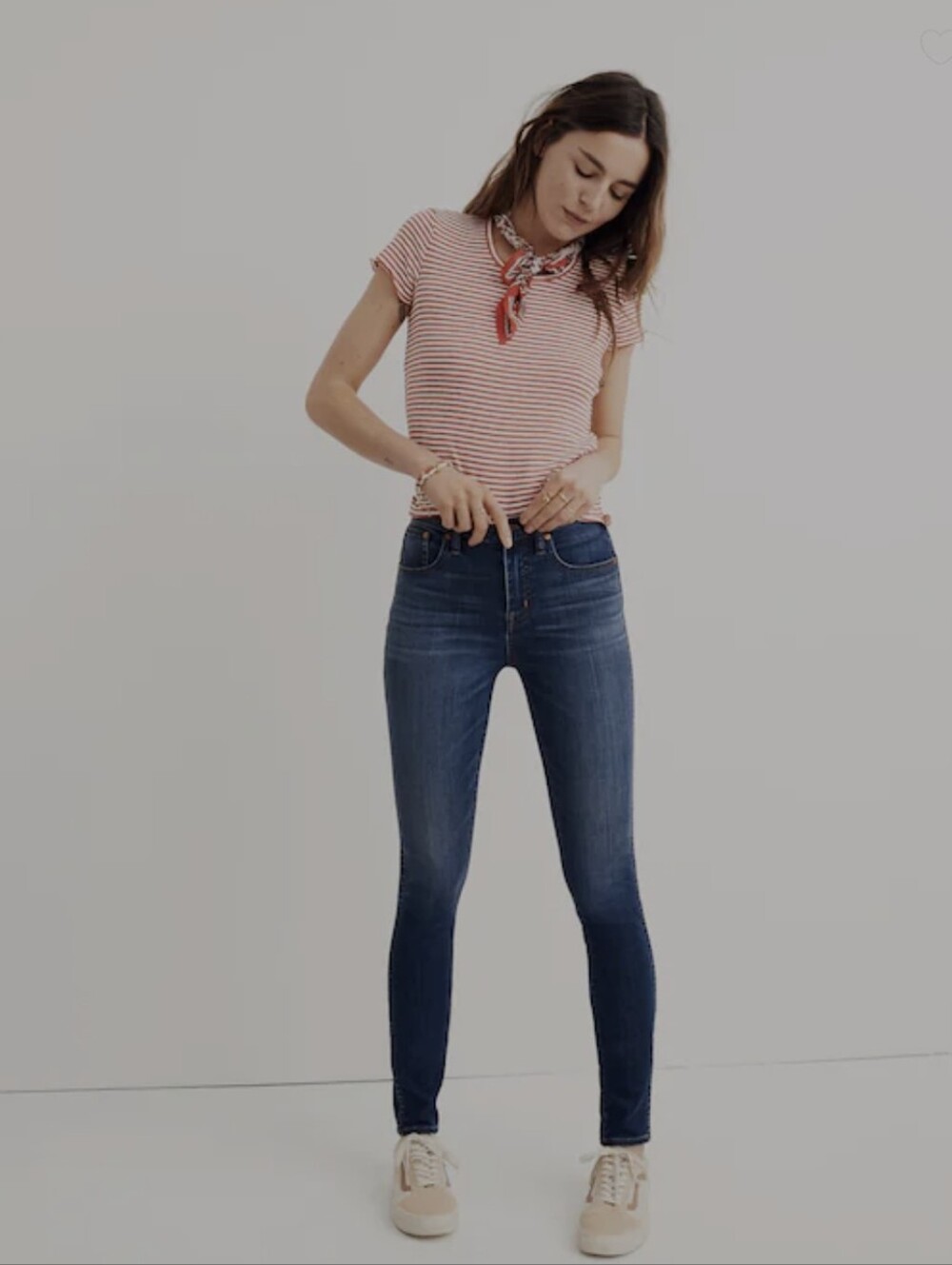 Madewell Women's 10" High-Rise Skinny Jeans Danny Wash Size 29 Tall